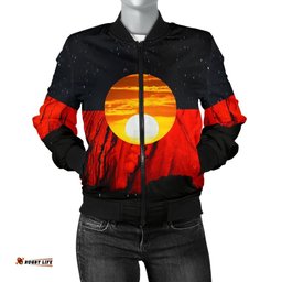 Vibe Hoodie Australia Aboriginal Flag Women Bomber Jacket K5 - Limited Edition