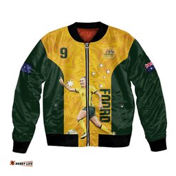 Australia Soccer Bomber Jacket Foord Matildas - Gold Marble