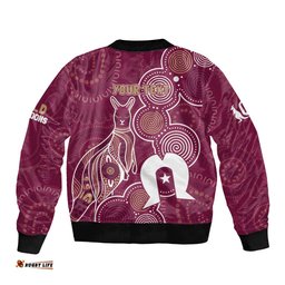 NAIDOC Week Bomber Jacket QLD Maroons Kangaroo