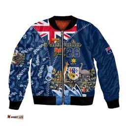 Personalised Happy Australia Day 26 January Bomber Jacket