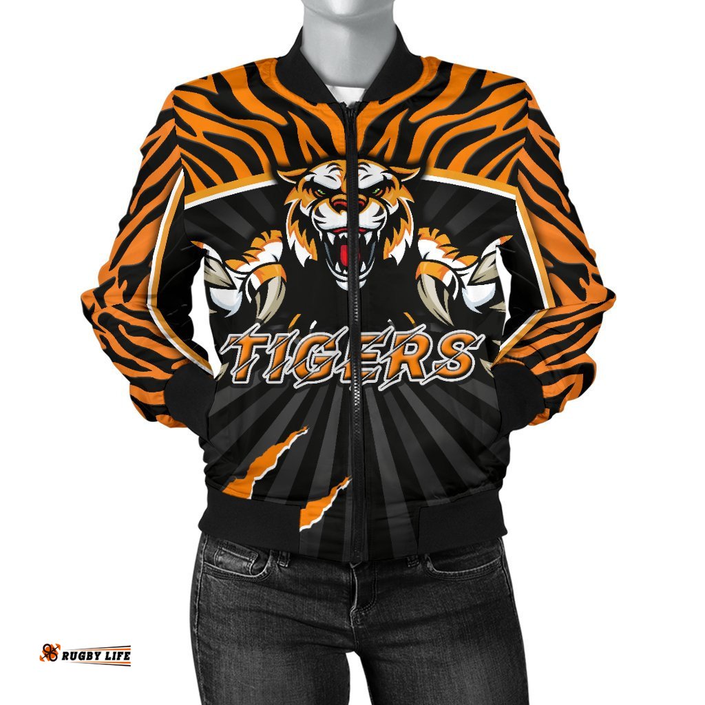 Wests Women's Bomber Jacket Rugby - Tigers