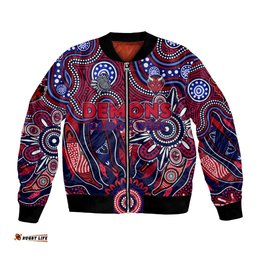 Personalised Demons NAIDOC Week 2024 Bomber Jacket Aussie Aboriginal Art