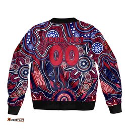 Personalised Demons NAIDOC Week 2024 Bomber Jacket Aussie Aboriginal Art