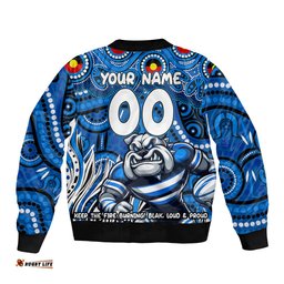 Custom Australia NAIDOC Week 2024 Bomber Jacket Bulldogs Mascot Keep The Fire Burning