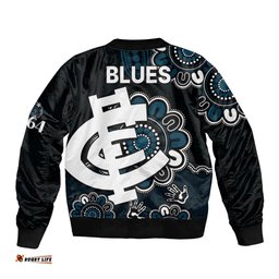 AFL Carlton Blues 1864 Aboriginal Bomber Jacket