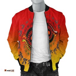 Man's Bomber Jacket - Circle Pattern
