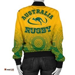 Aboriginal Women's Bomber Jacket, Australia Rugby and Coat Of Arms