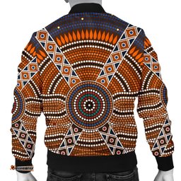 Bomber Jacket - Aboriginal Dot Painting Jacket Ver01 - Men