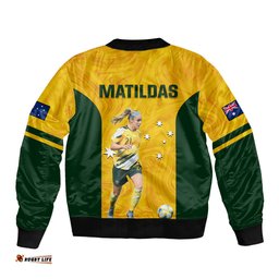 Australia Soccer Bomber Jacket Ellie Carpenter Matildas Gold Version