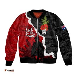 Anzac Day Camouflage Bomber Jacket Ode of Remembrance