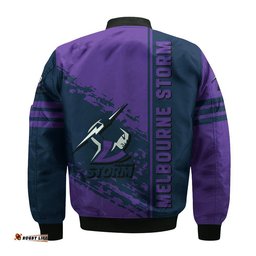 Melbourne Storm Bomber Jacket Quarter Style - NRL