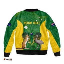Personalised Australia Tennis Bomber Jacket Aussie Pride National Color