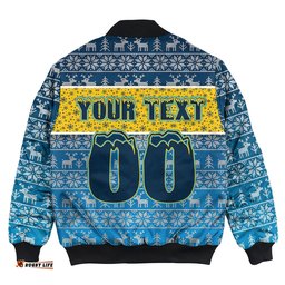 Custom Gold Coast Titans Christmas Aboriginal Tattoo Bomber Jackets