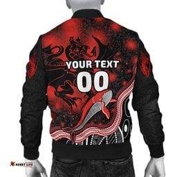 Custom Personalised Dragons Women's Bomber Jacket St. George Special Style