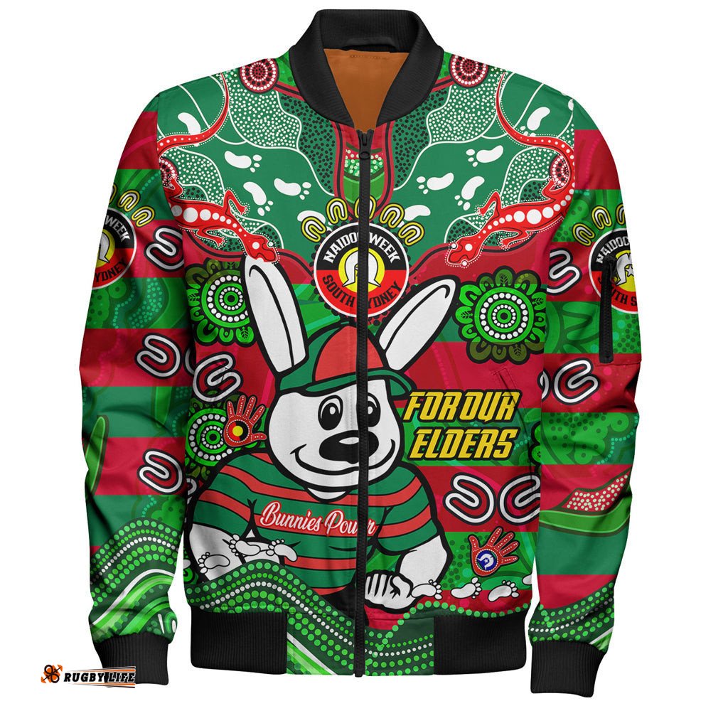 Australia South of Sydney Naidoc Week Custom Bomber Jacket - For Our Elders Home Jersey Bomber Jacket