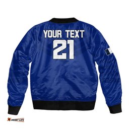 Custom Personalised France Rugby 7s Come On Les Bleus Bomber Jacket