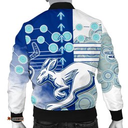 Melbourne Kangaroos Men Bomber Jacket Indigenous North - Roos