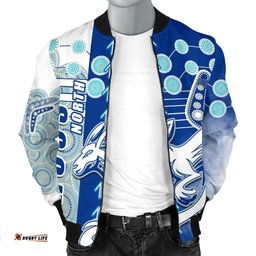 Melbourne Kangaroos Men Bomber Jacket Indigenous North - Roos
