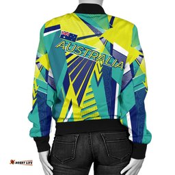 Bomber Jacket - Aus Flag Jacket Kangaroo Symbol - Women