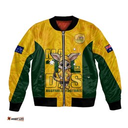 Custom Matildas Bomber Jacket Australian Cute Mascot Unique Gold Version