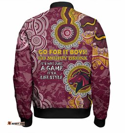 Australia Brisbane City Custom Bomber Jacket - It's not Just a Game, it's a Life Style Bomber Jacket