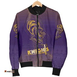 Kolkata Knight Riders Cricket Men Bomber Jacket Version KKR