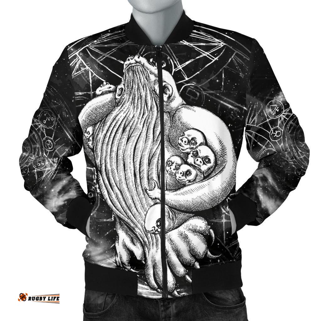 Aboriginal Bomber Jacket, Skywhale Papa Is Coming Back Art - Men
