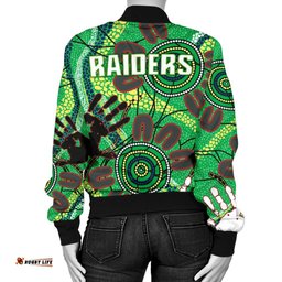 Canberra Women's Bomber Jacket Raiders Indigenous 2