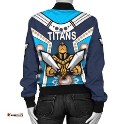 Gold Coast Women's Bomber Jacket Titans Gladiator Simple Indigenous
