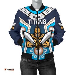 Gold Coast Women's Bomber Jacket Titans Gladiator Simple Indigenous