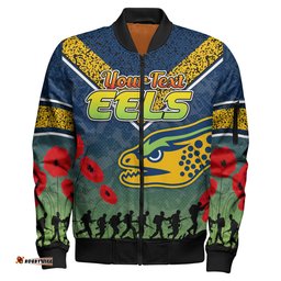 Eels Rugby Bomber Jacket - Custom Anzac Eels Bomber Jacket RLT13