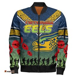Eels Rugby Bomber Jacket - Custom Anzac Eels Bomber Jacket RLT13