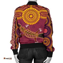 Aboriginal Women's Bomber Jacket - Aboriginal Platypus