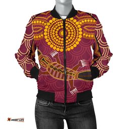 Aboriginal Women's Bomber Jacket - Aboriginal Platypus