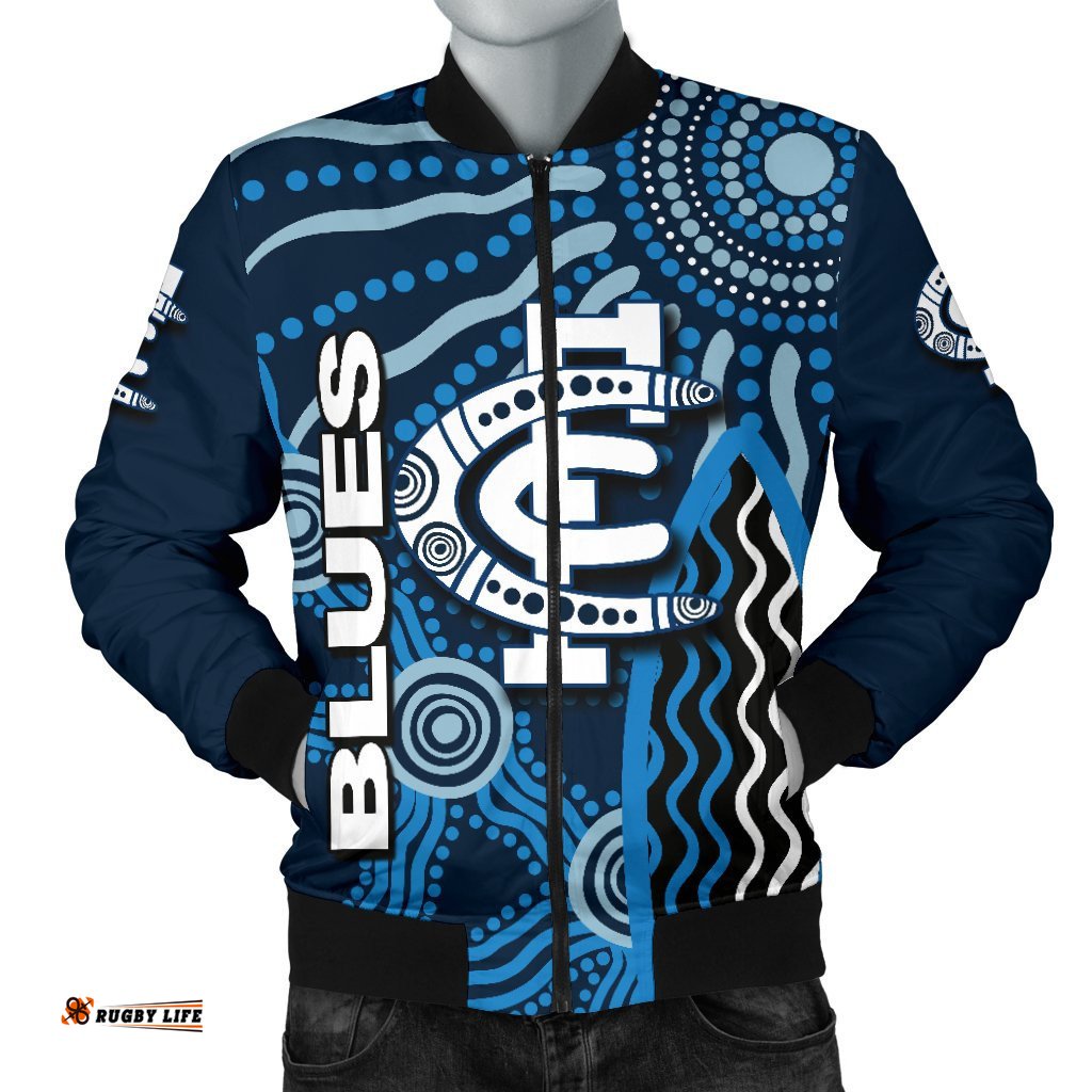 Carlton Blues Men's Bomber Jacket Aboriginal