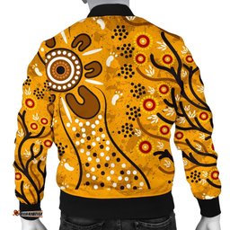 Men's Bomber Jacket - Aboriginal Art In Spring Style