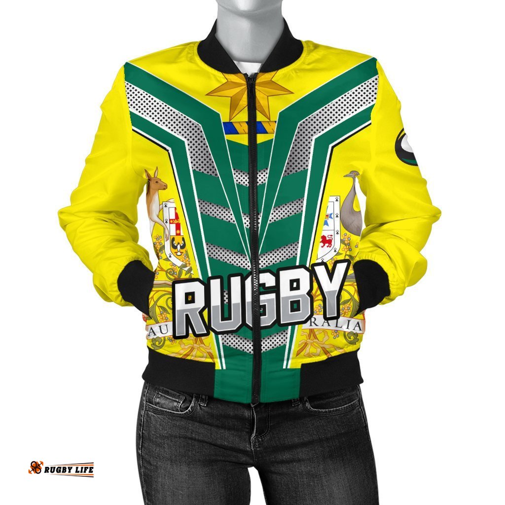 Custom Women's Bomber Jacket - The Rugby Championship - Rugby Australia