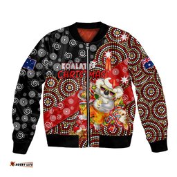 Koalaty Christmas Bomber Jacket Australia Koala Aboriginal