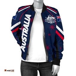 Bomber Jacket - Australian Coat Of Arms Jacket - Women