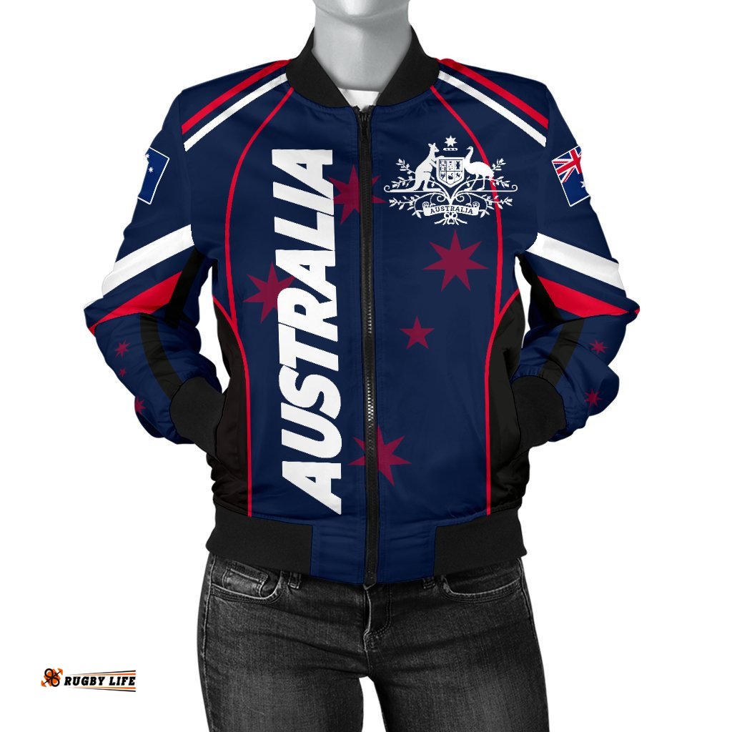 Bomber Jacket - Australian Coat Of Arms Jacket - Women