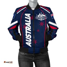 Bomber Jacket - Australian Coat Of Arms Jacket - Women