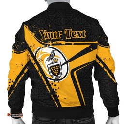 Custom Text Cornwall Rugby Personalised Men's Bomber Jacket - Cornish Rugby