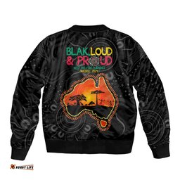 Blak Loud and Proud NAIDOC 2024 Bomber Jacket Indigenous Aboriginal