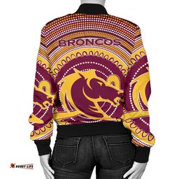 Brisbane Bomber Jacket For Women Broncos Aboriginal
