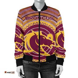 Brisbane Bomber Jacket For Women Broncos Aboriginal