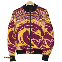 Brisbane Bomber Jacket For Women Broncos Aboriginal