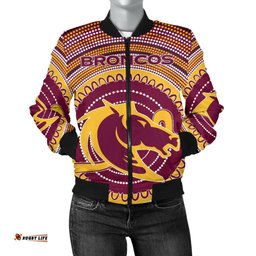 Brisbane Bomber Jacket For Women Broncos Aboriginal
