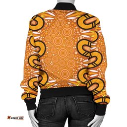 Aboriginal Women's Bomber Jacket - Indigenous Art Patterns Ver03