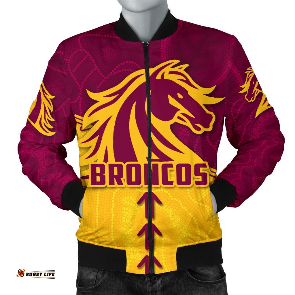 Broncos Bomber Jacket For Men Brisbane Aboriginal