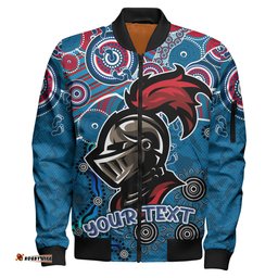 Knights Rugby Bomber Jacket - Custom Super Knights Bomber Jacket RLT13